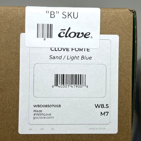 Clove Supercush Forte sneakers size 8.5 W 7 M sand light blue CL - Picture 6 of 6